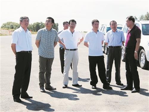 吉林省交通厅领导调研嫩丹高速建设工作 吉林省交通厅领导调研嫩丹高速建设工作